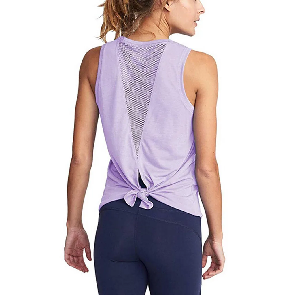 Женская майка для тренажерного зала летний Быстросохнущий сетчатый спортивный