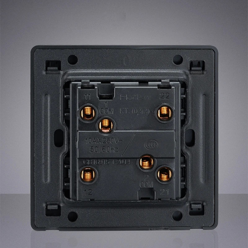 Черный рычажный переключатель с двумя клавишами в стиле ретро 86 двухсторонний