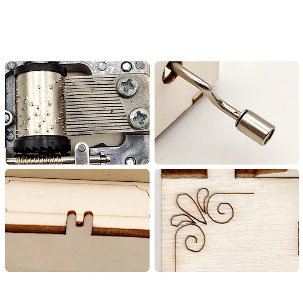 Деревянная музыкальная шкатулка с ручными коленями королевская богемная Игра