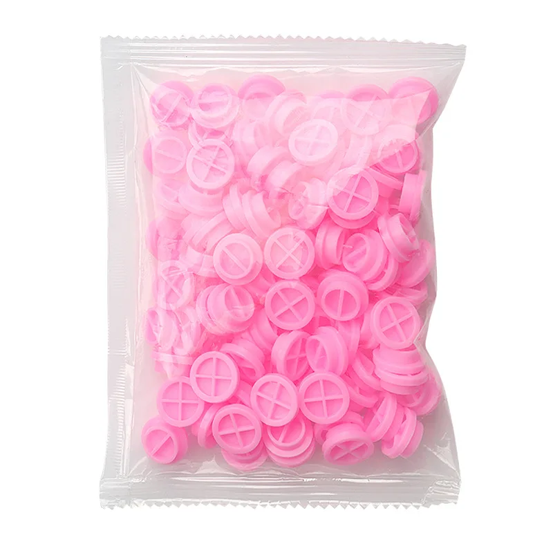 

100Pcs Flower Eyelash Glue Cup Holder Extension Tools Lashes Pallet Individual Grafting Eye Lashes Tattoo Adhesive Pigment Cups