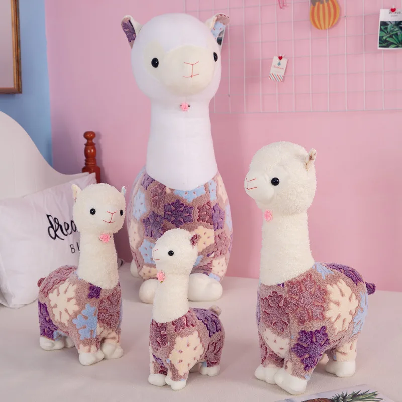 

40/50/60CM Grass Mud Horse Alpaca Plush Toy Soft Stuffed Cute Sheep Animal Dolls Sleep Pillow Home Bed Decor for Kids Girls Gift