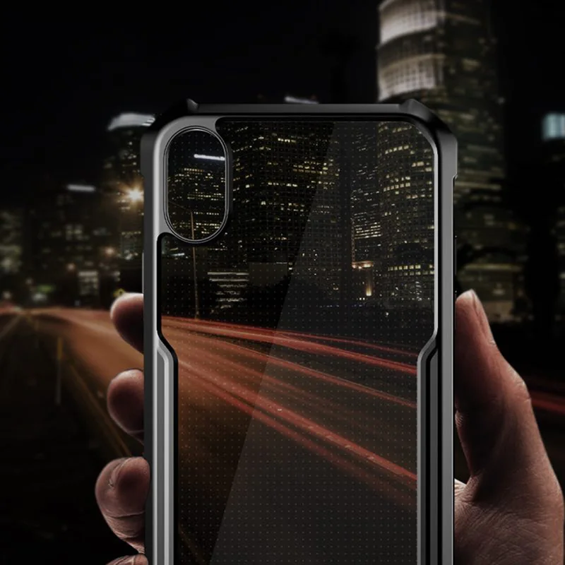 Магнитный автомобильный держатель чехол для iphone 11 pro x xs max xr Роскошный прозрачный