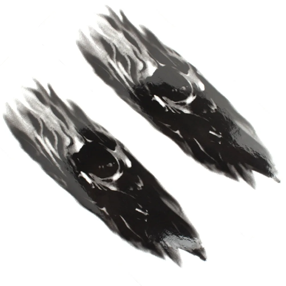 Водонепроницаемая табличка с вилкой спереди Череп графические наклейки