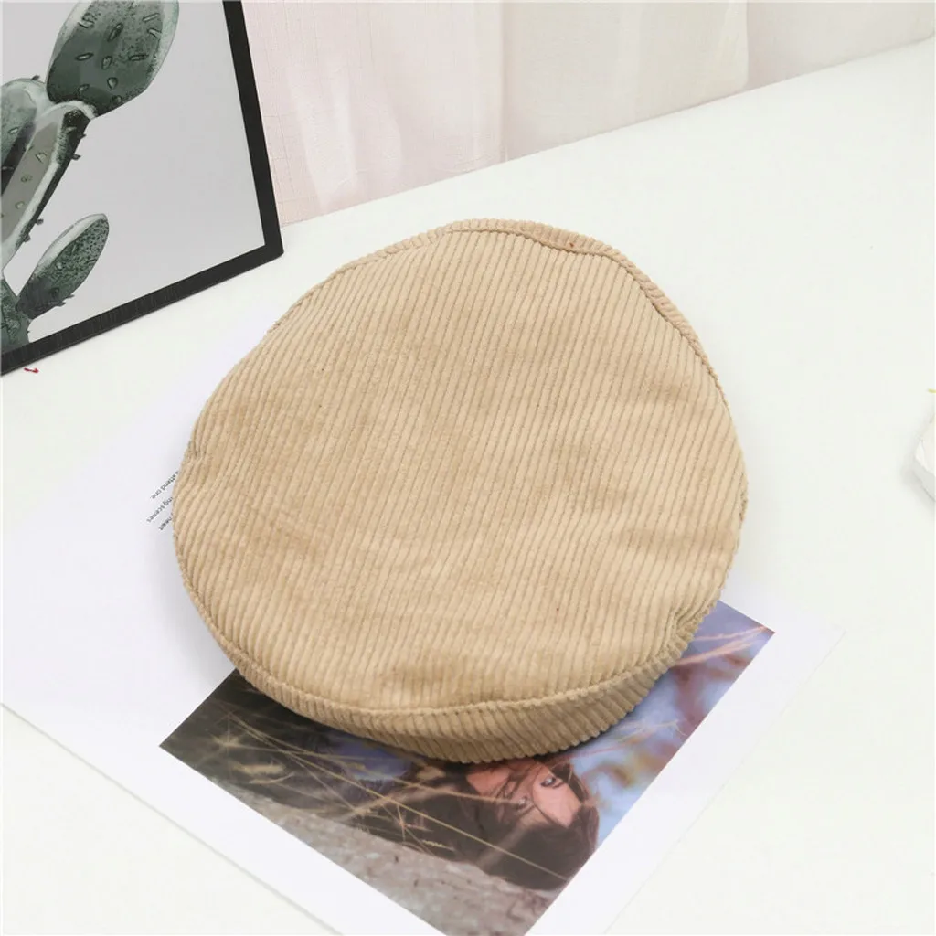 Модный Детский вельветовый берет шапка во французском стиле однотонный