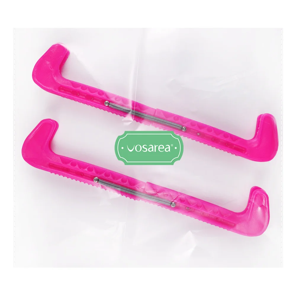 

Vosarea 1 Pair Ice Guards Adjustable Ice Walking Guards Ice Hockey Figure Protector Covers(Rosy)