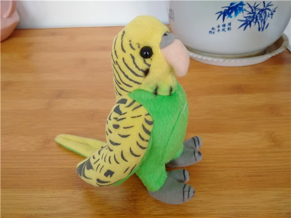 Оригинальные Budgies Budgerigar моделирование в виде животного мягкая набивная плюшевая