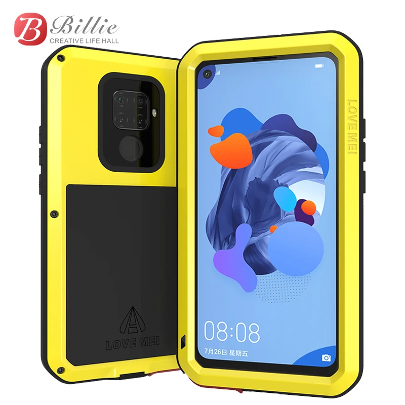 

Gorilla glass film gift LOVE MEI Metal Waterproof Case For Huawei Nova 5i Pro Shockproof Cover For huawei Nova 5i Pro cover capa
