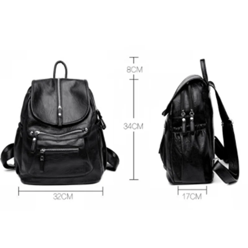 2021 New Korean Version Fashion Luxury Double Shoulder Bag Sheepskin Student Backpack Travel Women's Gilrs Designer Solid | Багаж и
