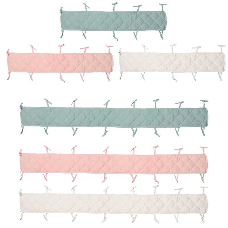 

Thicken Crib Liner Protector Machine Washable Removable Baby Crib Bumper Safety Guard Pad Breathable Crib Bedding Liner