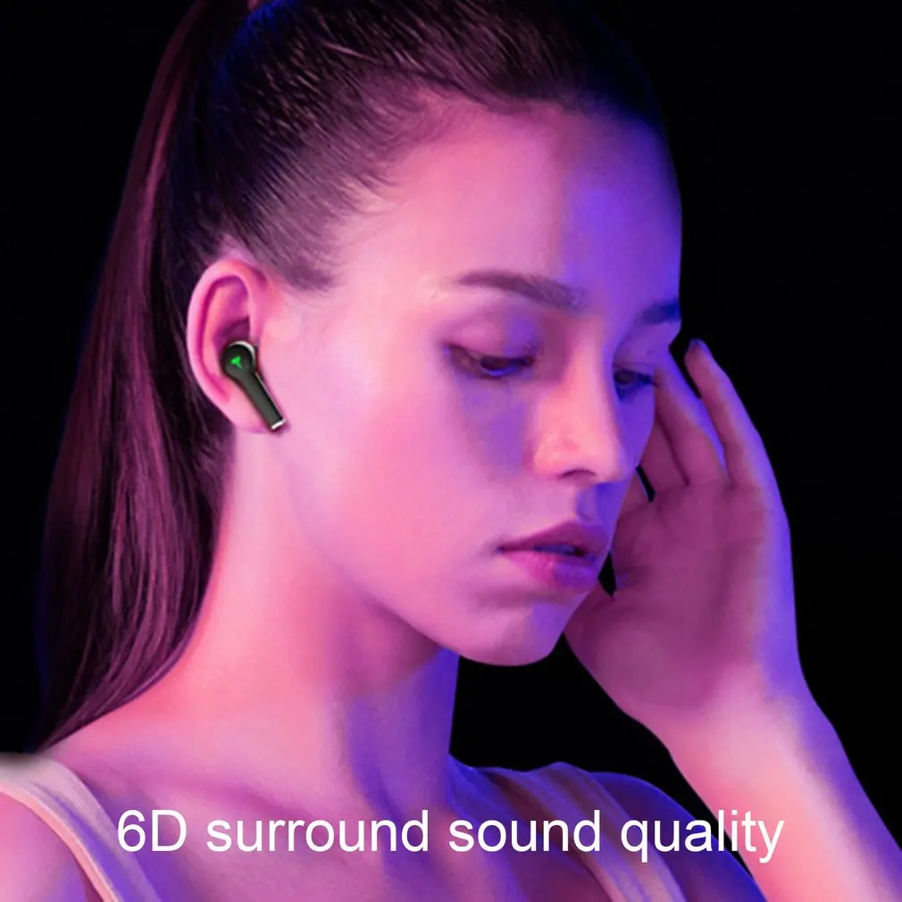 Gaming Wireless Earphone Deep Bass Bluetooth Earphones With Mic Noise Cancelling Headphones Waterproof Headset Sport Earbuds | Дом и сад