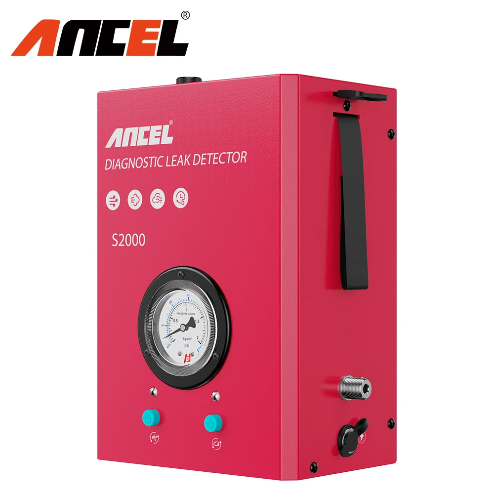 

ANCEL S2000 Car Smoke Leak Detector Pipe Leak Locator Automotive EVAP System Smoke Leakage Analyzer Detector Diagnostic Tool