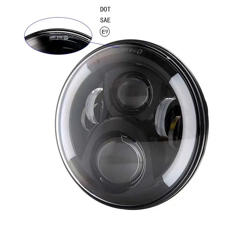 Универсальная 7-дюймовая светодиодная фара головного света для автомобилей и