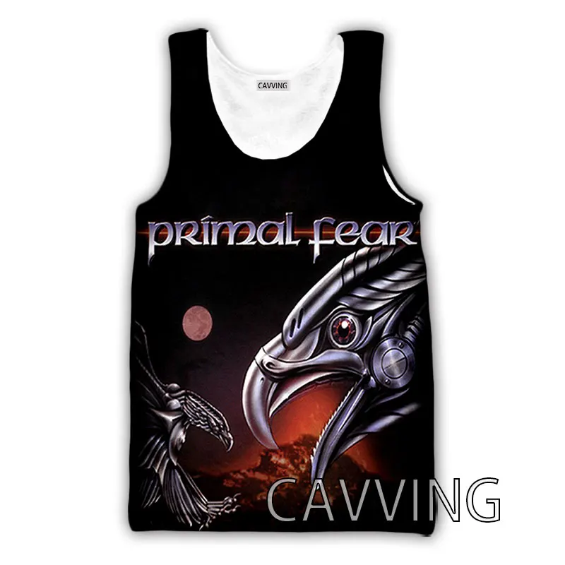 

New Fashion Women/Men's 3D Print Primal Fear Band Tank Tops Harajuku Vest Summer Undershirt Shirts Streetwear