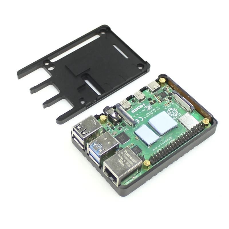 For Raspberry Pi 4B Aluminum Alloy Heat Dissipation Shell CNC Metal Protective Box | Электроника