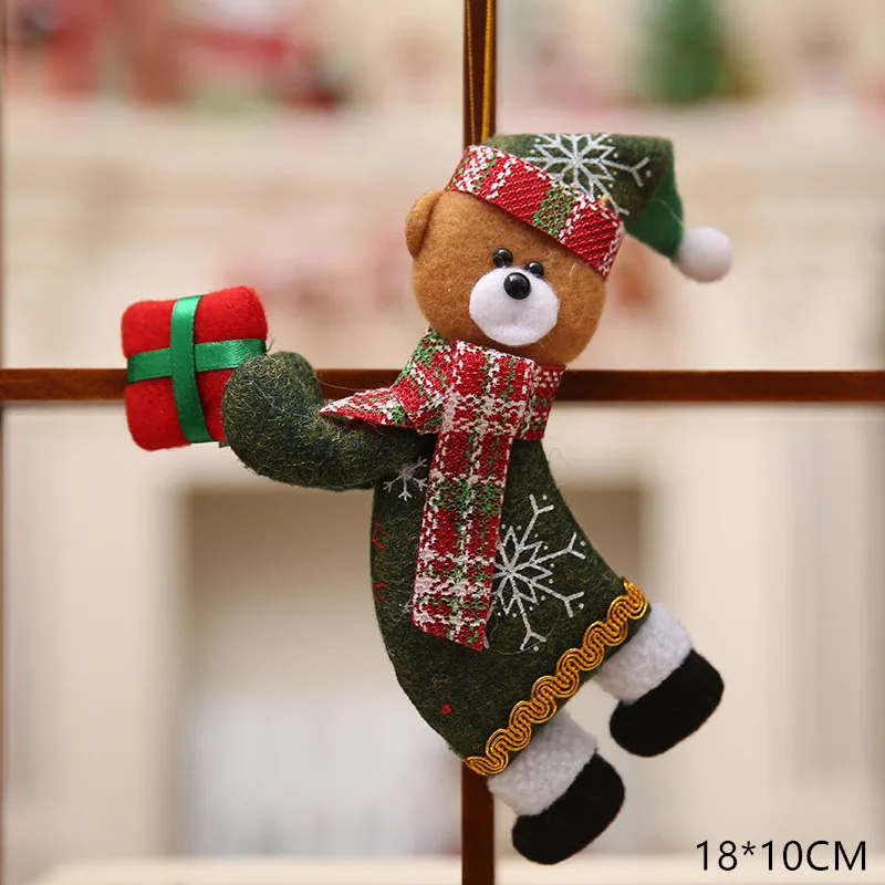 11 Год Милые новогодние куклы Санта-Клаус/Снеговик/Лось Noel Рождественская елка украшение для дома Рождество Navidad подарок для детей - Цвет: 11