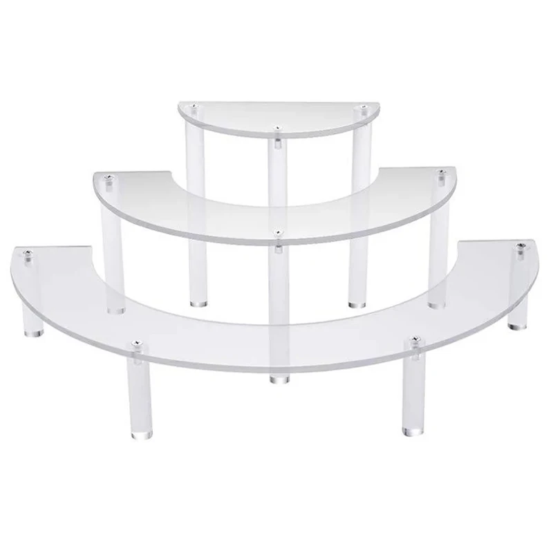 

Removable Acrylic Cake Display Stand for Party Round Cupcake Holder Bakeware Wedding Birthday Party Decoration