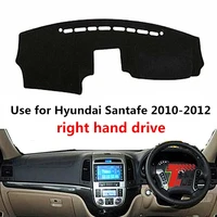 taijs factory casual dust resistant polyester fibre car dashboard cover for hyundai santafe 2010 2012 right hand drive