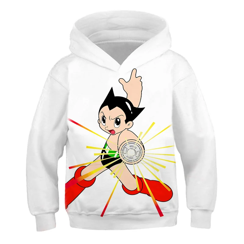 

Astroboy-Hoodies Super Hero Robot Popular Anime Long Sleeve Hoodie Cartoon Kids Sizes Casual 4-14Y