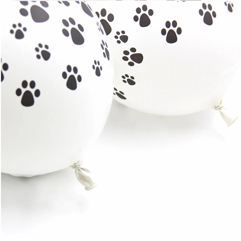 10 шт./лот 12 дюймов милые коровьи щенки следы латексные воздушные шары украшение