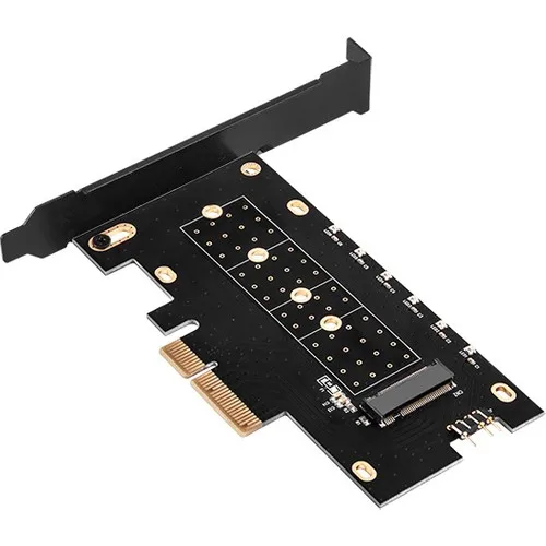 SilverStone ECM24 2388ARGB PCI-E(4X) - M.2 SSD Converter 2388ARGB Adreslenebilir LED 'S, passive Reefer (SST-ECM24-ARGB)