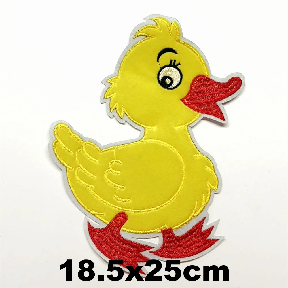 

DIY large embroidery big duck animal cartoon patches for clothing QR-3255
