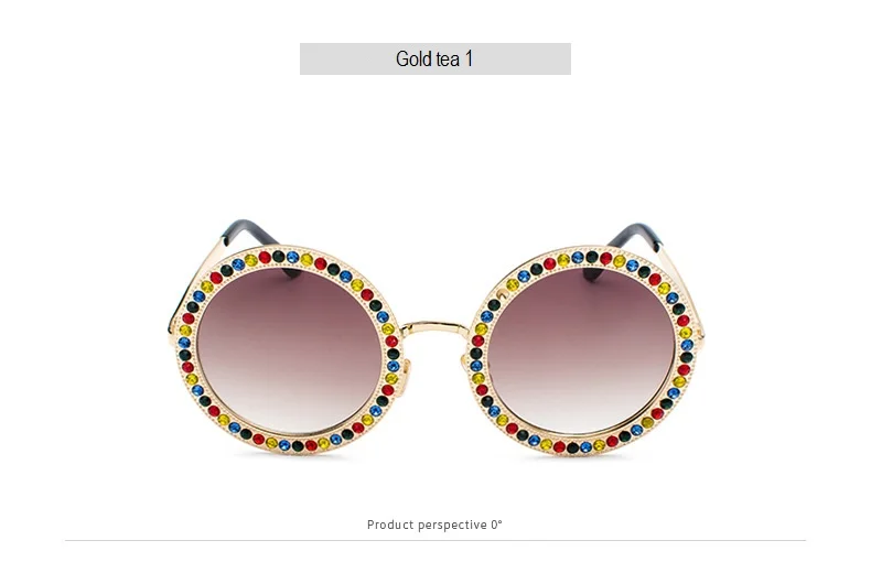 Винтажные женские солнцезащитные очки gafas, роскошные брендовые инкрустированные кирпичные солнцезащитные очки oculos de sol mujer, большие круглые солнцезащитные очки