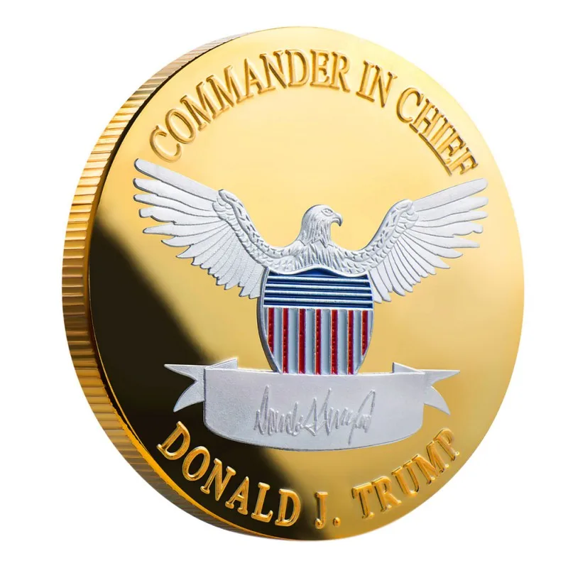 

ZL Trump Of 2020 Keep America Great Two Color Proof Like Coins New Cool Trump Commemorative Coin Collecting Coins Decoration