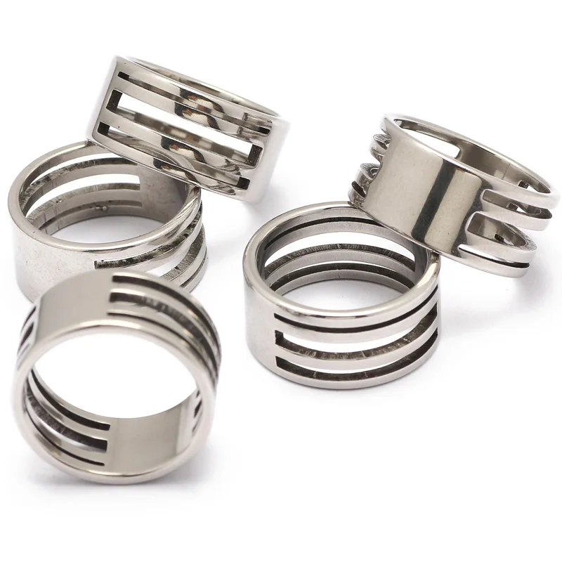 

1PCS 21x10mm Stainless Steel Jump Rings Open Close Tools Silver Color Finger Circle For DIY Jewelry Making Accessories