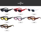 Очки солнцезащитные мужскиеженские квадратные, роскошные брендовые маленькие прямоугольные солнечные очки для путешествий, в винтажном стиле ретро