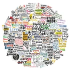 100 шт. мотивационные Стикеры-фразы, вдохновляющие цитаты о жизни, сделай сам, для ноутбука, кабинета, скрапбукинга, чемодана наклейки-граффити