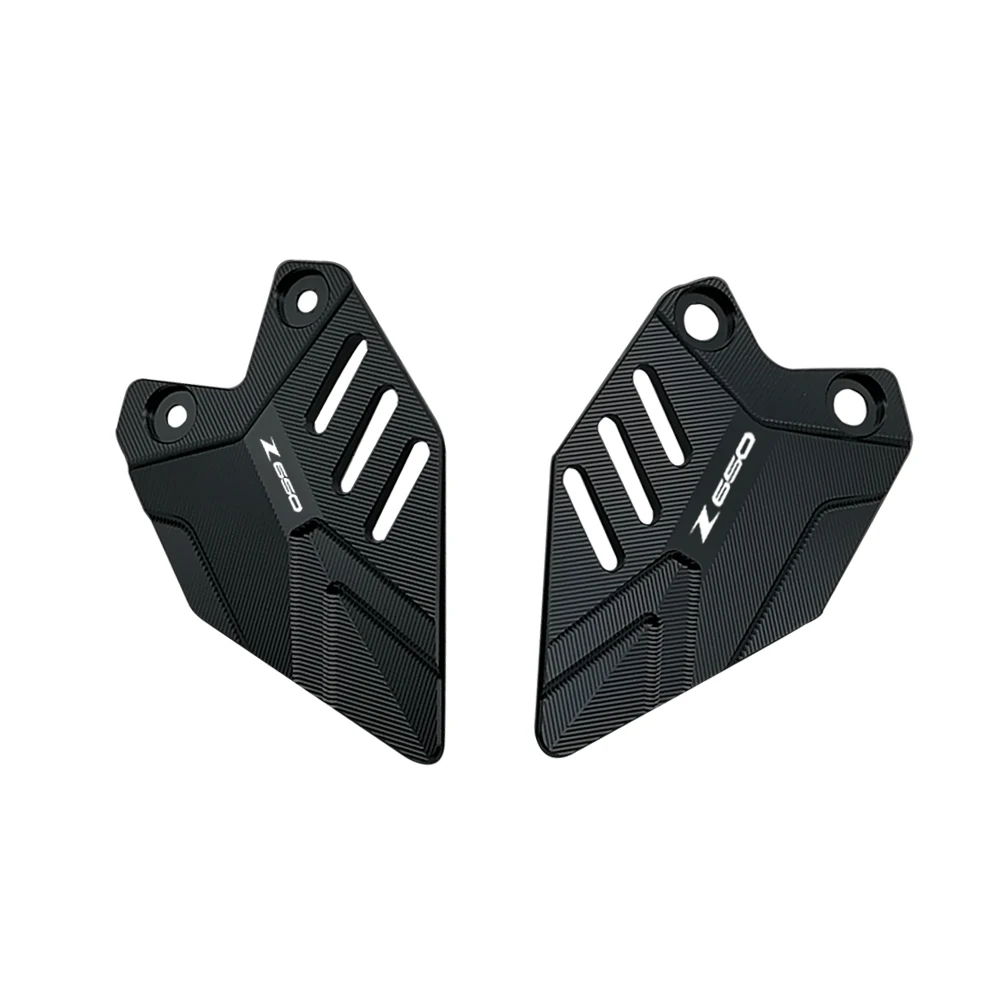 CNC Aluminum alloy Motorcycle FootPeg Footrest Rear set Heel Plates Guard Protector For KAWASAKI Z650 Z 650 2017 2018 2019 2020 |