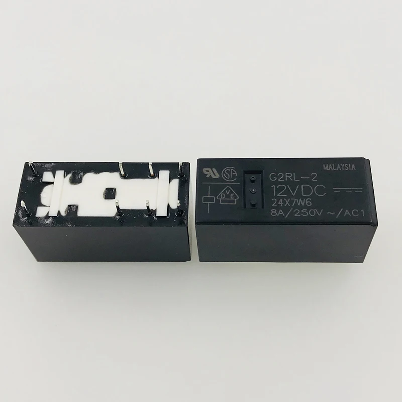 

Новый реле 10 шт./лот G2RL-2-12VDC G2RL-2-DC12V G2RL-2-12V G2RL-2 12VDC 8A 8Pin