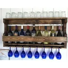 Винный Стеллаж с деревянной полкой, подставка для чашек, 8 штук, домашний декоративный дизайн, подставка для чашек и бутылок Монтессори