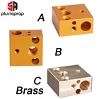 Головка для 3D-принтера Ender 3 CR8 CR10, алюминиевый латунный подогреваемый блок для сопла MK8