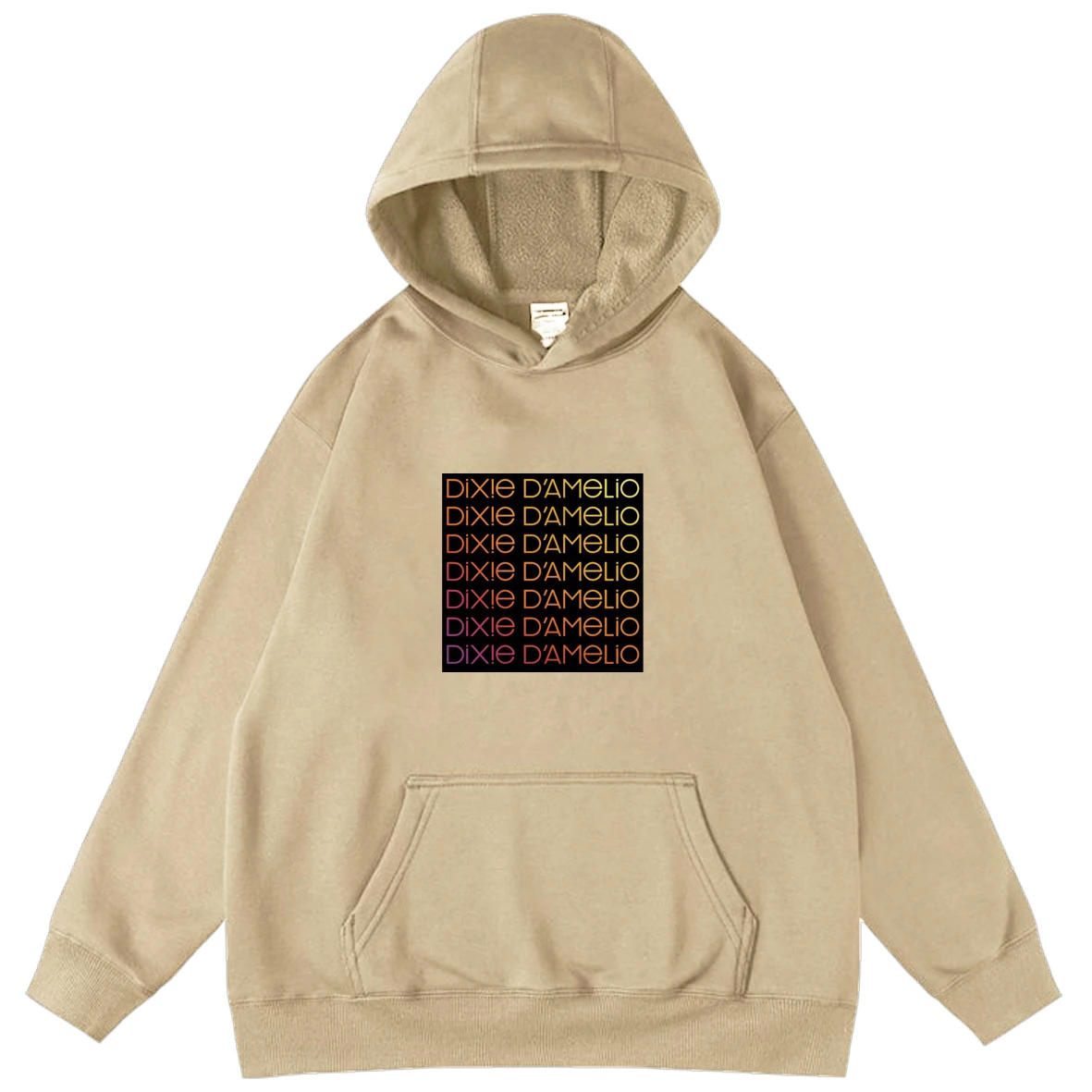 

Men's Sweatshirts Male Woman Spring Autumn Charli Damelio Portrait Cartoon Unisex Hooded Sweatshirts S-4XL Oversized Hoodie