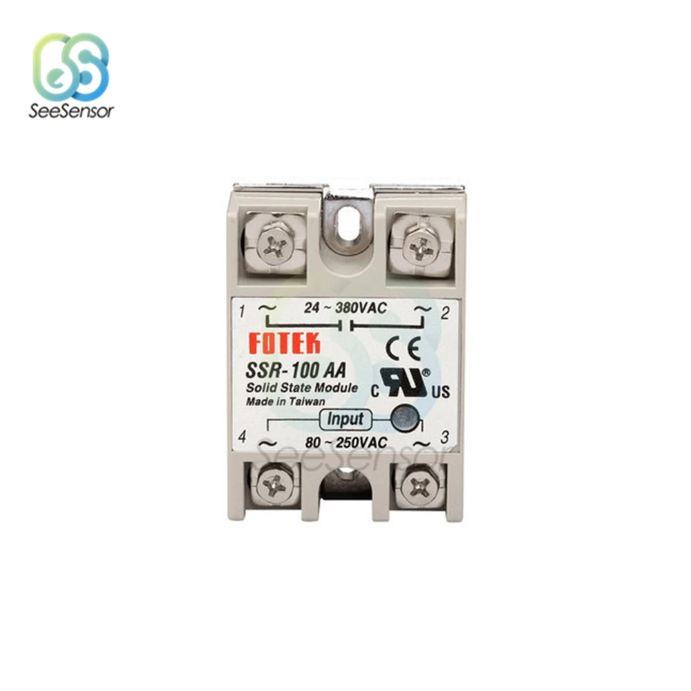 Твердотельное реле Φ 60A 100A 80-250V AC TO 24-380V SSR 60AA 100AA | Обустройство дома