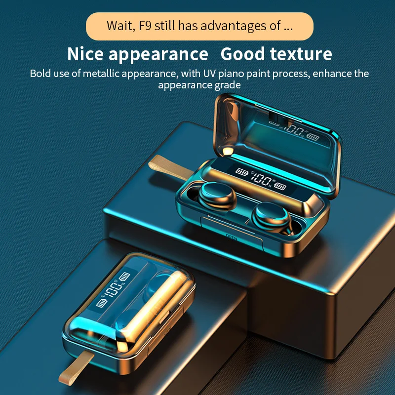 

NEW TWS Touch type Wireless Headphone Stereo Sports Waterproof Earbuds Headsets with Microphone Bluetooth Earphones HD Call