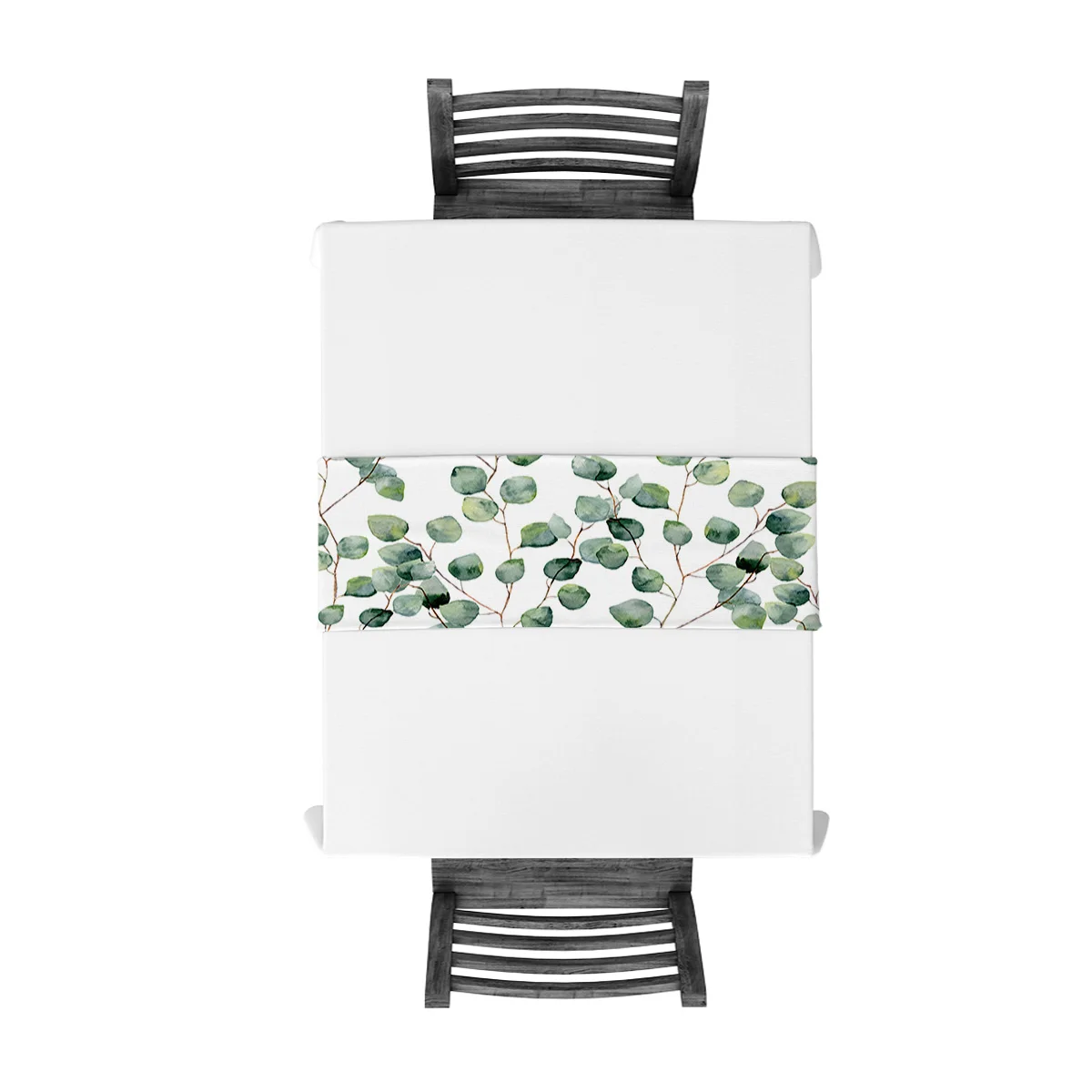 Акварель лоза зеленый свежий современный Настольный бегун для свадебной