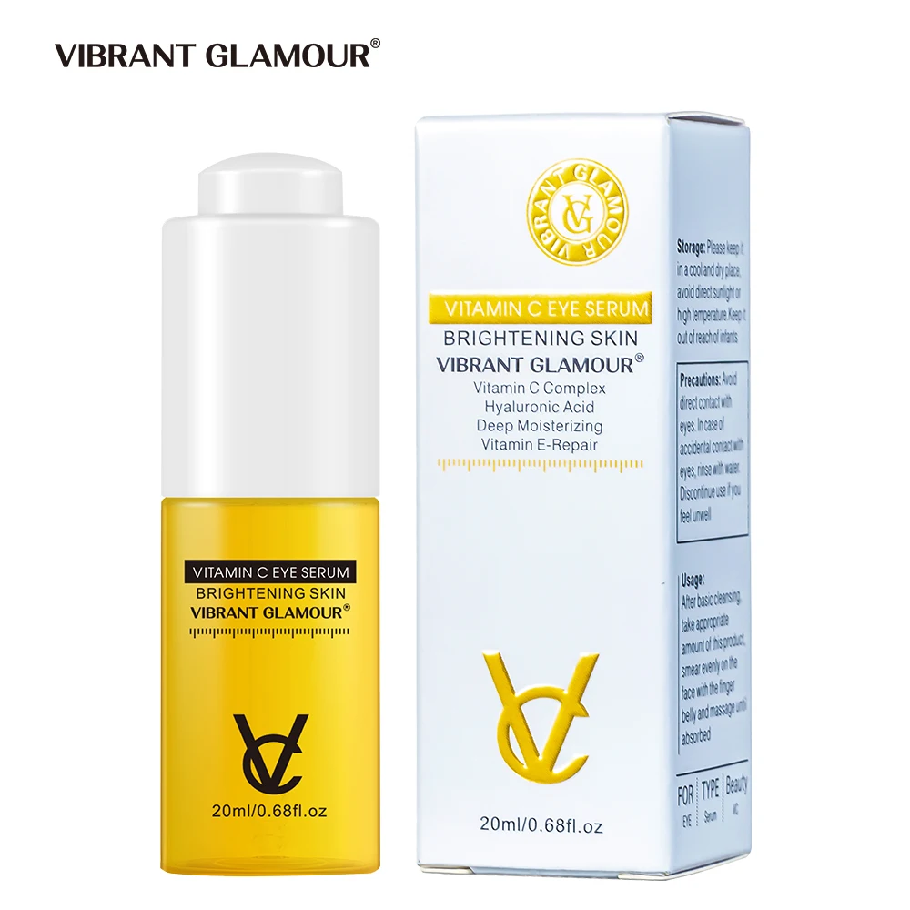 

Vitamin C Eye Serum Whitening Brighten Anti-Aging Remove Dark Circles Fades Fine Lines Anti-Wrinkle Skin Care