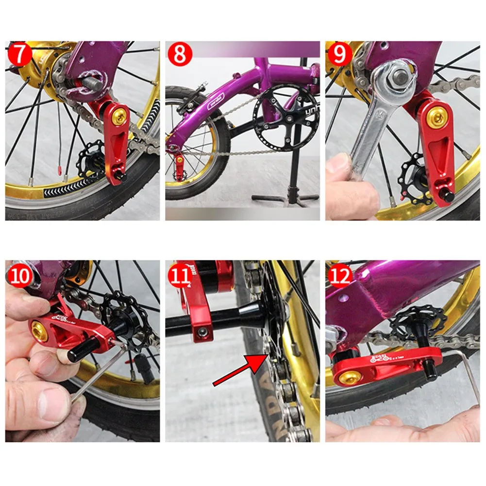 

Folding Bicycle Chain Guide Wheel Oval Cycling Single Speed Rear Derailleur Chain Tensioner For Cycling Bike Accessories