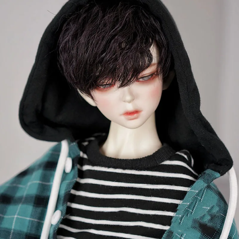 Парик для шарнирной куклы Bybrana 1/3 мальчиков жестяная бумага перманентной завивки