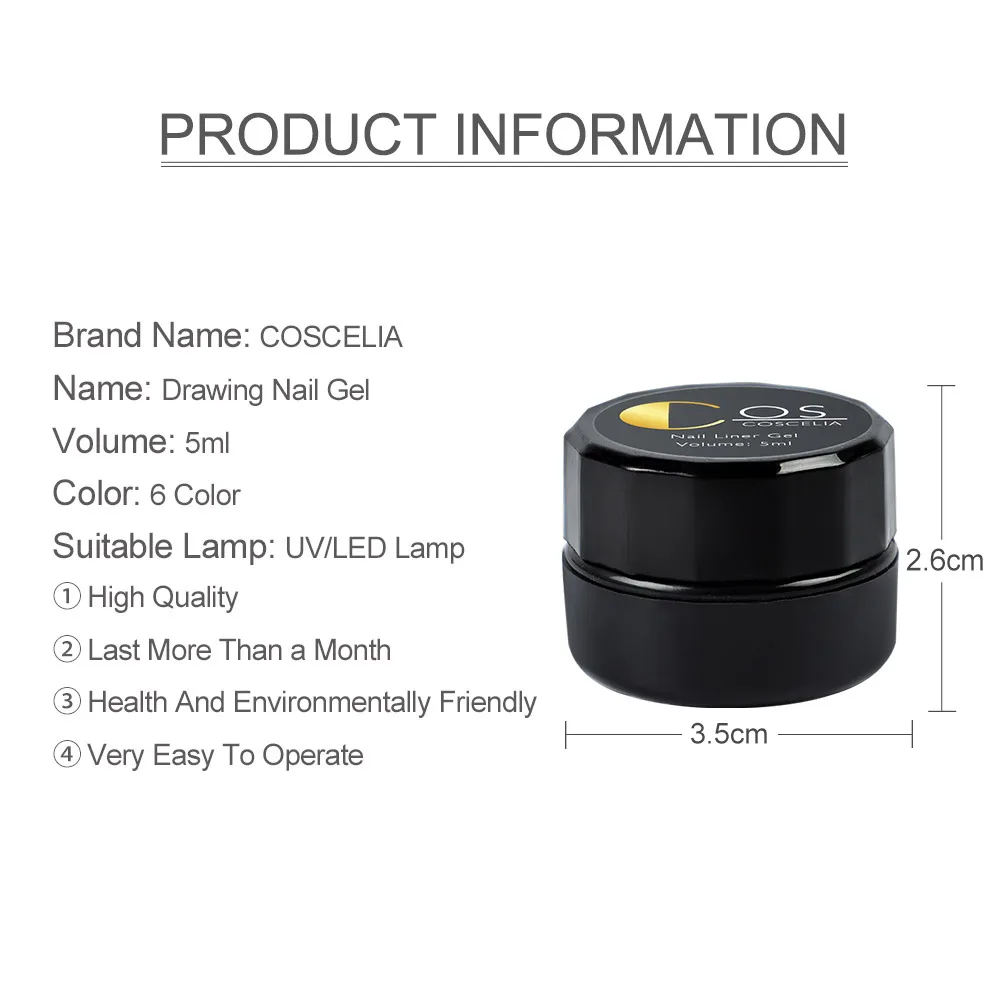 COSCLEIA 20 шт набор гель лаков для ногтей с 36 Вт УФ светодиодный светильник XSoak Off