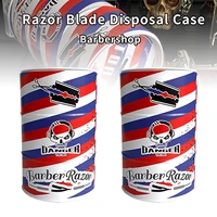 blade dispenser case razor blade disposal case barber shop storage bank container for used razor blades