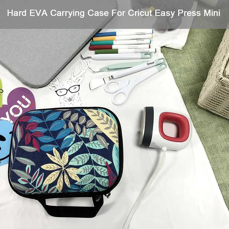 Жесткий EVA сумка для хранения путешествий Чехол переноски Cricut легкий пресс Мини