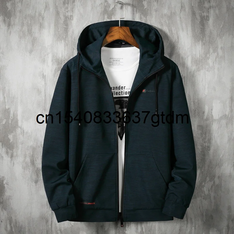 

Сезон весна; Новинка; Мужская полнит размера плюс, модная повседневная одежда с капюшоном трикотажный жакет Мужская жира тонкое пальто