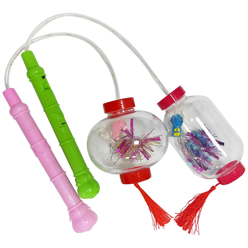 Portable Bobo Ball Colorful Flashing Cartoon Animal Lantern with Chinese Red Tassel | Освещение