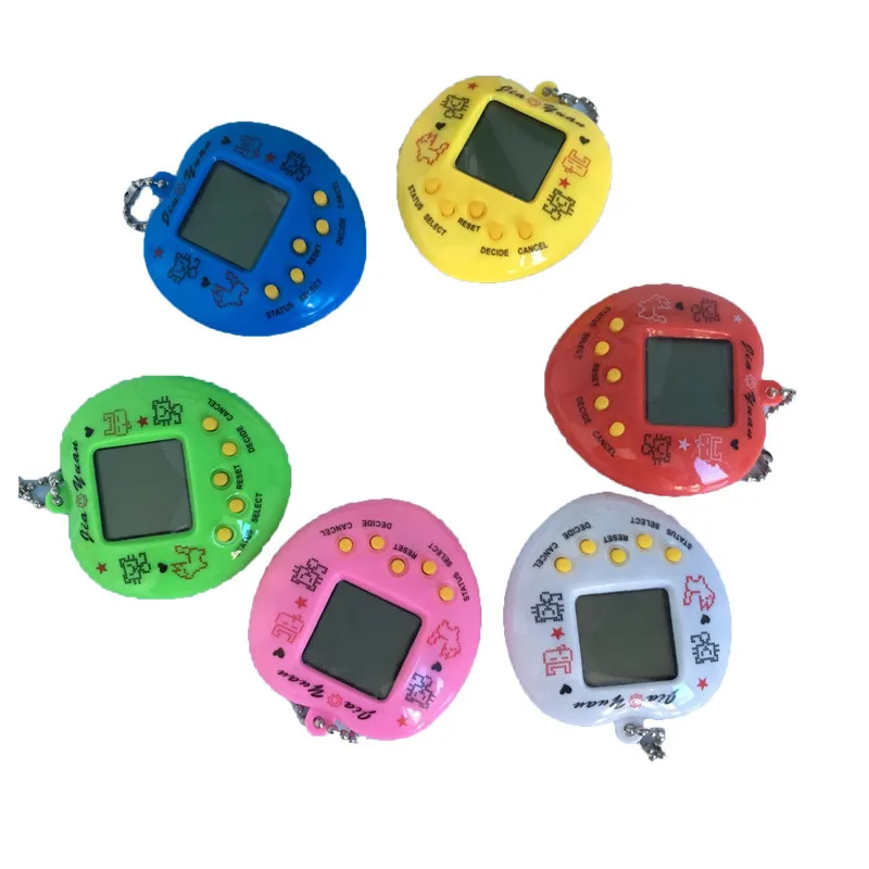 Брелок Tamagotchi для электронных игр домашних животных в форме сердца консоли