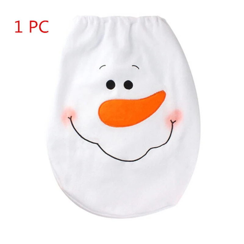 

Christmas Decorations For Home Cover Christmas Toilet Seat Snowman Toilet Lid Cover Xmas Natal Navidad Decoration