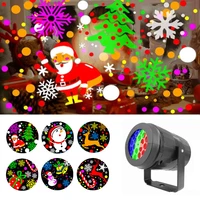 projector light christmas holographic projector 16 picture party santa claus projection lamp new year 2022 christmas lights