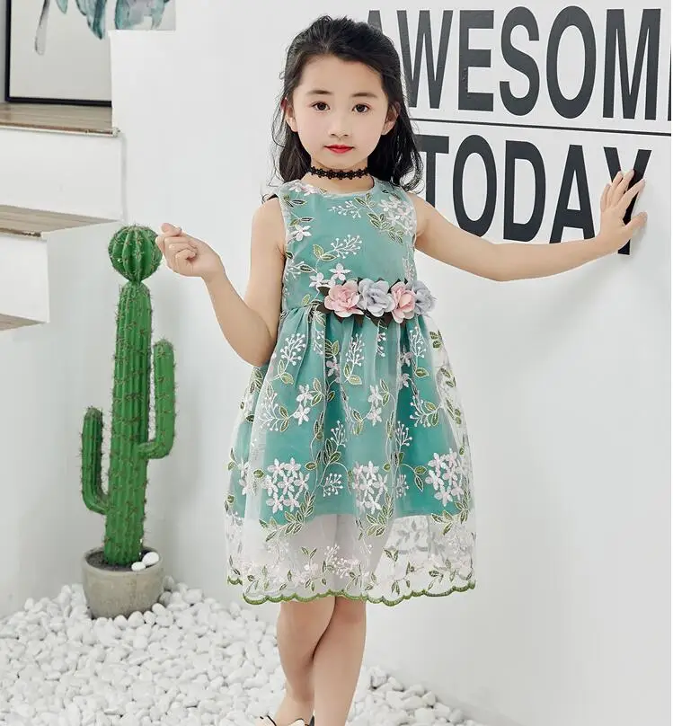 Летние свадебные платья для новорожденных девочек Детские модные принцессы без